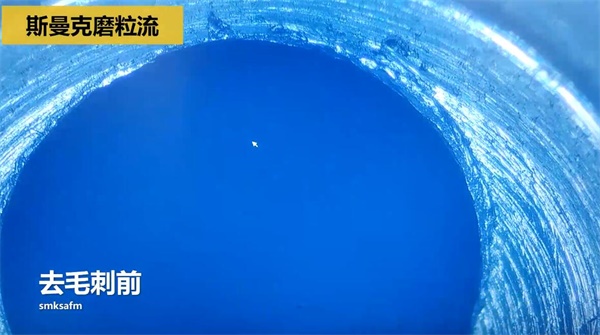 用<a href='http://herolay.com' target='_blank'><u>流体抛光机</u></a>，去除斜孔内毛刺